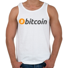 PRINTFASHION bitcoin logo - Férfi atléta - Fehér atléta, trikó