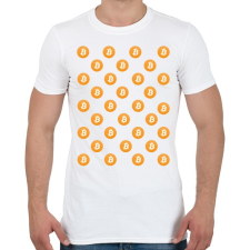 PRINTFASHION Bitcoin Logo - Férfi póló - Fehér férfi póló
