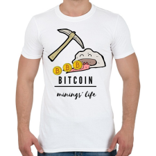 PRINTFASHION bitcoin mining - Férfi póló - Fehér férfi póló