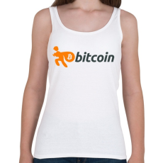 PRINTFASHION Bitcoin - Női atléta - Fehér
