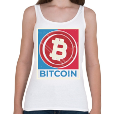 PRINTFASHION Bitcoin - Női atléta - Fehér női trikó