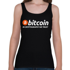 PRINTFASHION Bitcoin - Női atléta - Fekete női trikó