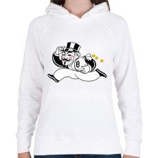 PRINTFASHION Bitcoin - Női kapucnis pulóver - Fehér