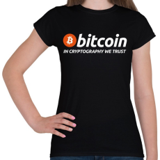 PRINTFASHION Bitcoin - Női póló - Fekete