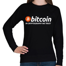 PRINTFASHION Bitcoin - Női pulóver - Fekete női pulóver, kardigán