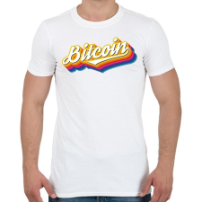 PRINTFASHION Bitcoin Retro - Férfi póló - Fehér férfi póló