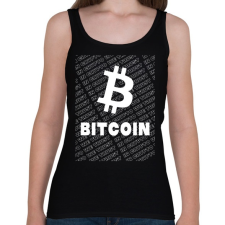 PRINTFASHION Bitcoin Trader - Női atléta - Fekete női trikó