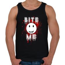 PRINTFASHION bite me - Férfi atléta - Fekete atléta, trikó