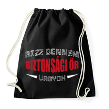 PRINTFASHION Biztonsági őr vagyok - Sportzsák, Tornazsák - Fekete atléta, trikó