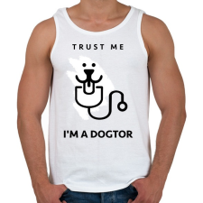 PRINTFASHION Bízz bennem - Férfi atléta - Fehér atléta, trikó