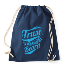 PRINTFASHION Bízz bennem, van szakállam - Sportzsák, Tornazsák - Sötétkék tornazsák