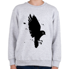 PRINTFASHION Black Bird - Gyerek pulóver - Sport szürke gyerek pulóver, kardigán