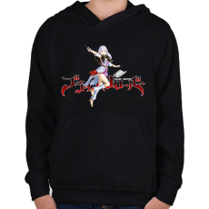 PRINTFASHION Black Clover Noelle - Gyerek kapucnis pulóver - Fekete