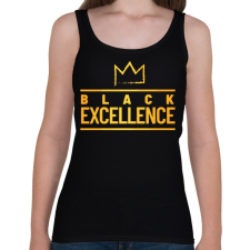 PRINTFASHION Black excellence - Női atléta - Fekete női trikó