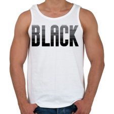 PRINTFASHION Black - Férfi atléta - Fehér atléta, trikó