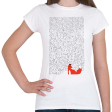 PRINTFASHION Black grass - Női póló - Fehér női póló