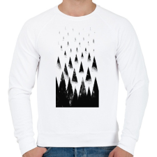 PRINTFASHION Black hills - Férfi pulóver - Fehér férfi pulóver, kardigán