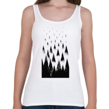 PRINTFASHION Black hills - Női atléta - Fehér női trikó