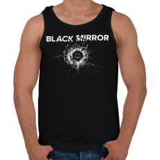 PRINTFASHION Black mirror - Férfi atléta - Fekete