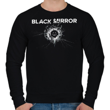 PRINTFASHION Black mirror - Férfi pulóver - Fekete férfi pulóver, kardigán