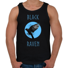 PRINTFASHION BLACK RAVEN - Férfi atléta - Fekete atléta, trikó