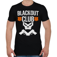 PRINTFASHION Blackout club - Férfi póló - Fekete férfi póló