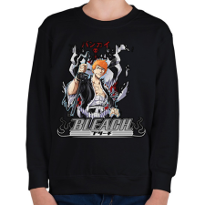 PRINTFASHION Bleach Kurosaki Ichigo Bankai - Gyerek pulóver - Fekete gyerek pulóver, kardigán