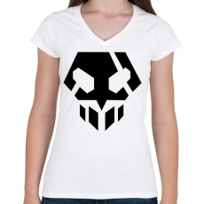 PRINTFASHION Bleach - Női V-nyakú póló - Fehér