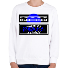 PRINTFASHION Blessed - Gyerek pulóver - Fehér