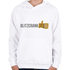 PRINTFASHION Blitzcrank - Gyerek kapucnis pulóver - Fehér