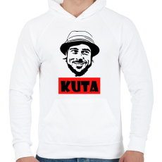 PRINTFASHION Blöff - KUTA - Férfi kapucnis pulóver - Fehér