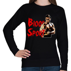 PRINTFASHION Blood Sport - Női pulóver - Fekete