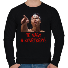 PRINTFASHION Bloodsport - Chong Li - Férfi pulóver - Fekete férfi pulóver, kardigán