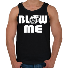 PRINTFASHION Blow me - Férfi atléta - Fekete