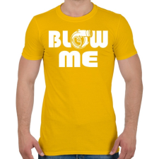 PRINTFASHION Blow me - Férfi póló - Sárga férfi póló