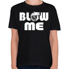 PRINTFASHION Blow me - Gyerek póló - Fekete gyerek póló
