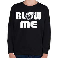 PRINTFASHION Blow me - Gyerek pulóver - Fekete