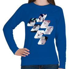 PRINTFASHION Blue Exorcist - Női pulóver - Királykék női pulóver, kardigán