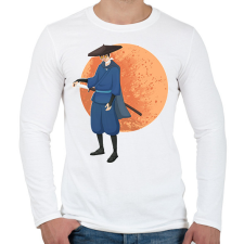 PRINTFASHION Blue Eye Samurai - Férfi hosszú ujjú póló - Fehér férfi póló