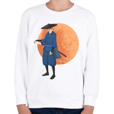 PRINTFASHION Blue Eye Samurai - Gyerek pulóver - Fehér gyerek pulóver, kardigán