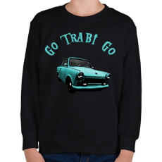 PRINTFASHION blue trabant - Gyerek pulóver - Fekete
