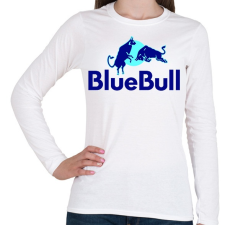 PRINTFASHION BlueBull - Női hosszú ujjú póló - Fehér női póló