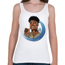 PRINTFASHION Blueface - Női atléta - Fehér női trikó