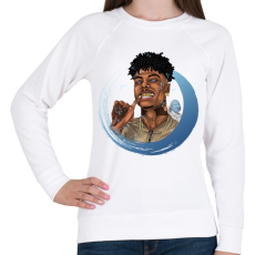 PRINTFASHION Blueface - Női pulóver - Fehér