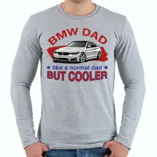 PRINTFASHION BMW Dad - Férfi hosszú ujjú póló - Sport szürke