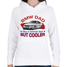 PRINTFASHION BMW Dad - Női kapucnis pulóver - Fehér