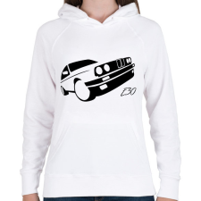 PRINTFASHION Bmw e30 01 - Női kapucnis pulóver - Fehér női pulóver, kardigán
