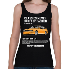 PRINTFASHION Bmw E30 - Női atléta - Fekete