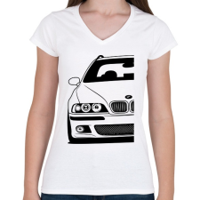 PRINTFASHION BMW E39 - Női V-nyakú póló - Fehér női póló