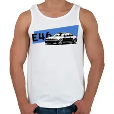 PRINTFASHION BMW e46 - Férfi atléta - Fehér atléta, trikó